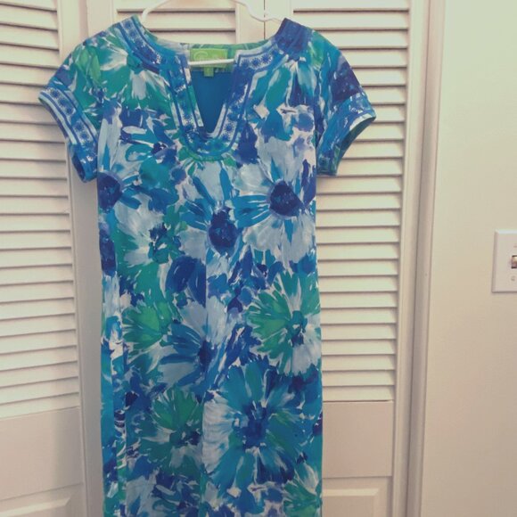 Pappagallo blue flowered dress - Picture 1 of 1